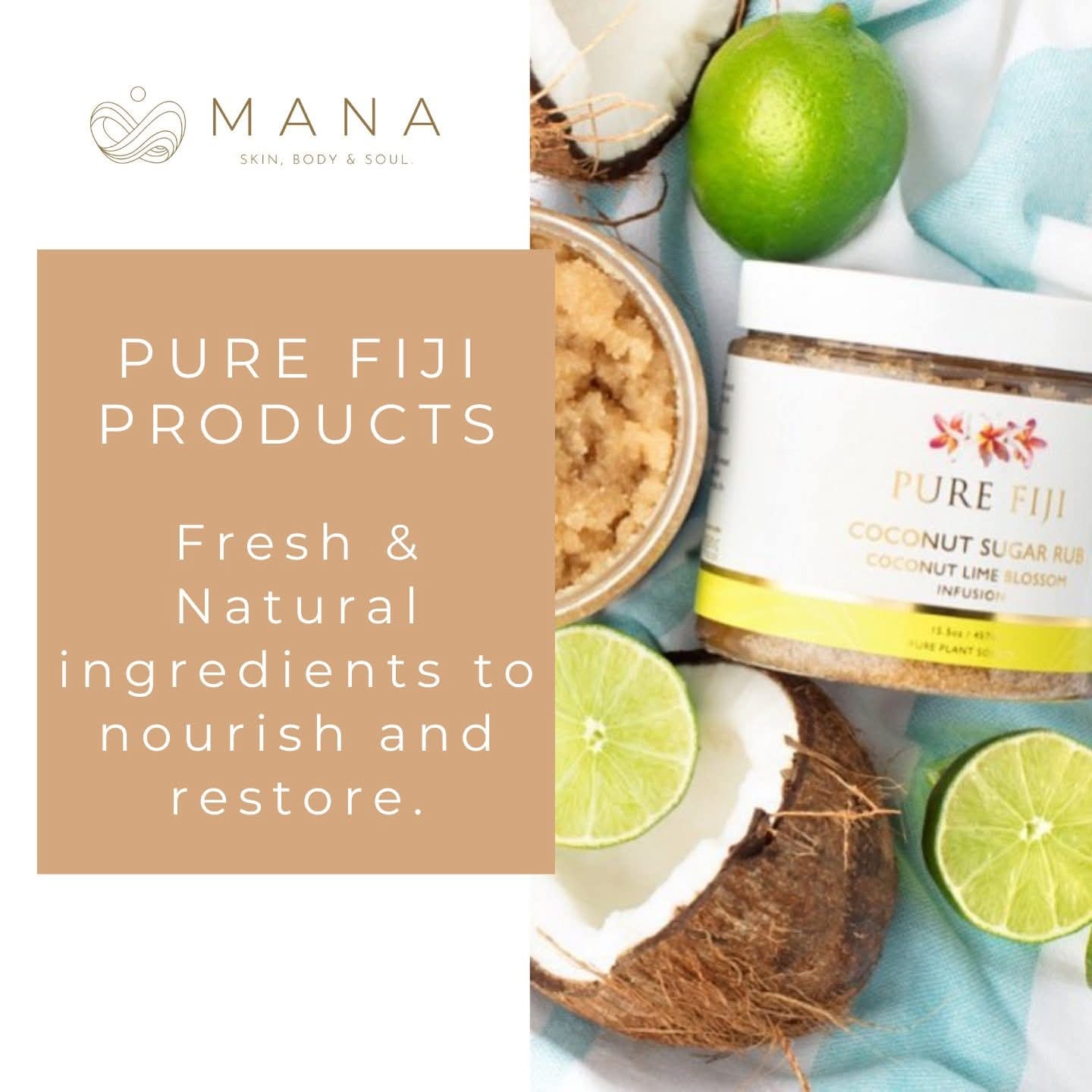 Mana Spa Pure Fiji natural products