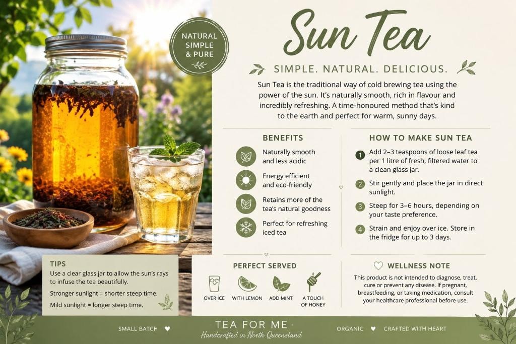 Sun Tea by Tea for Me — simple, natural cold-brew iced tea